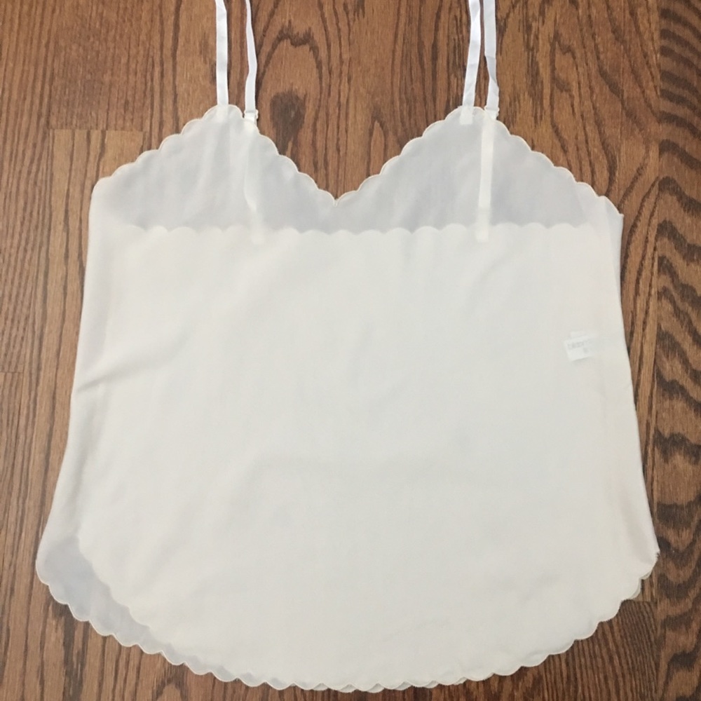 Vintage cream Camisole sexy top lingerie